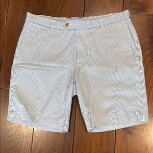 Brooks Brothers Blue and White Seersucker Shorts